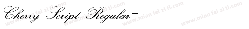 Cherry Script Regular字体转换